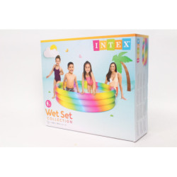 Basen dmuchany kolorowy 168X38 58449NP 54498