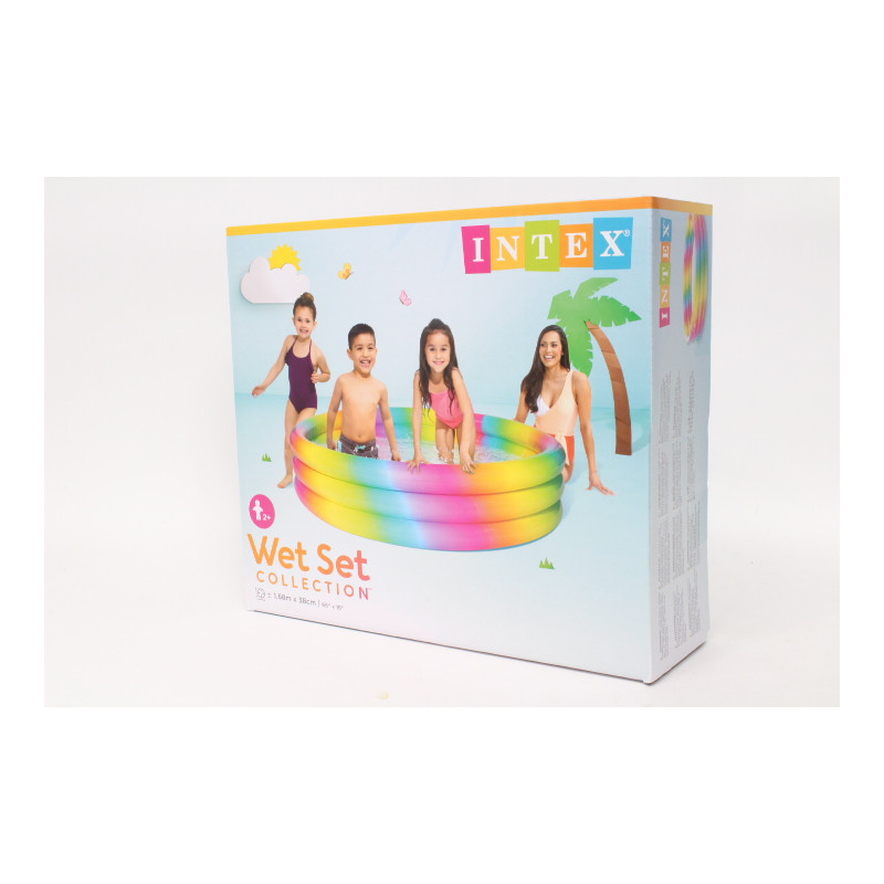 Basen dmuchany kolorowy 168X38 58449NP 54498