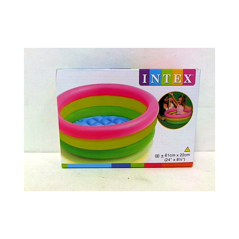 Basenik dmuchany 3 kolory 61X22 57107NP 02383