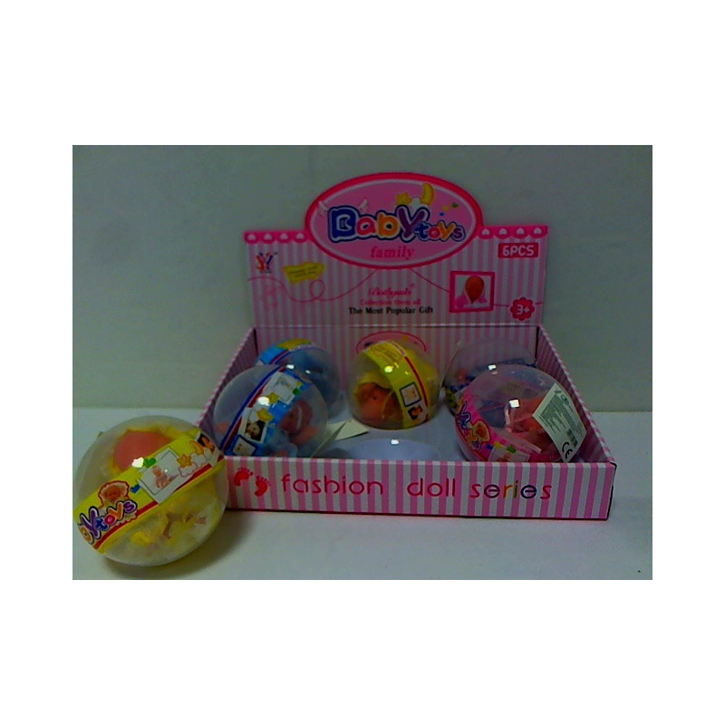 Bobasek w kuli 10cm 6szt/disp HLG06