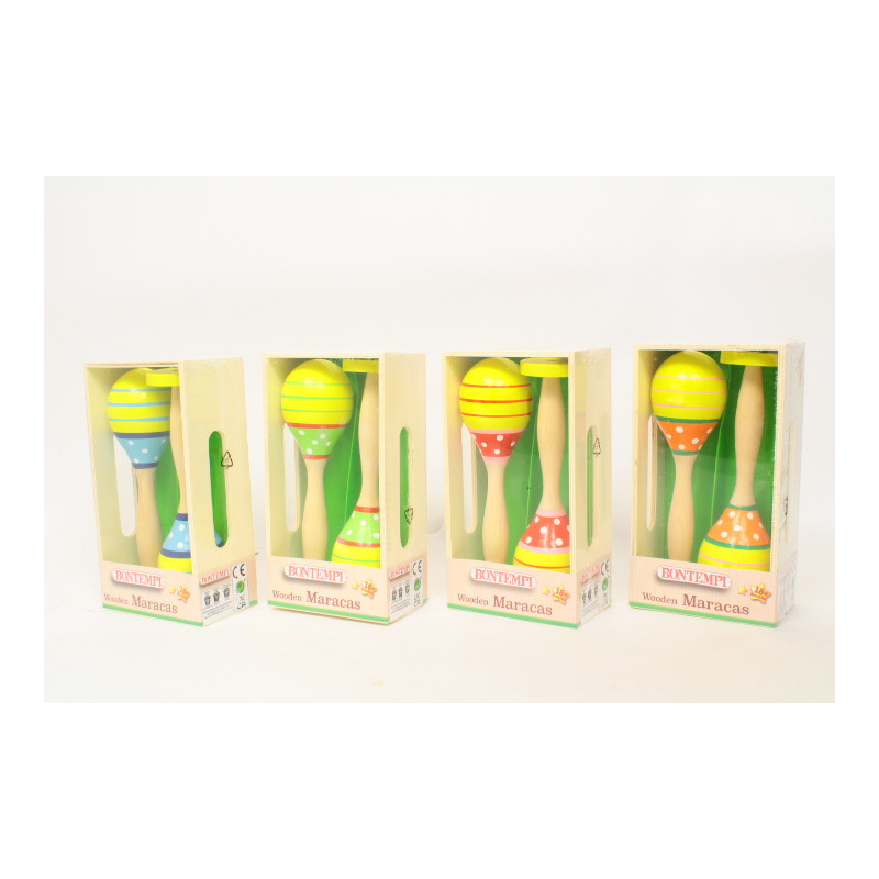 Bontempi 2 grzechotki drewniana kolor 562010 56235