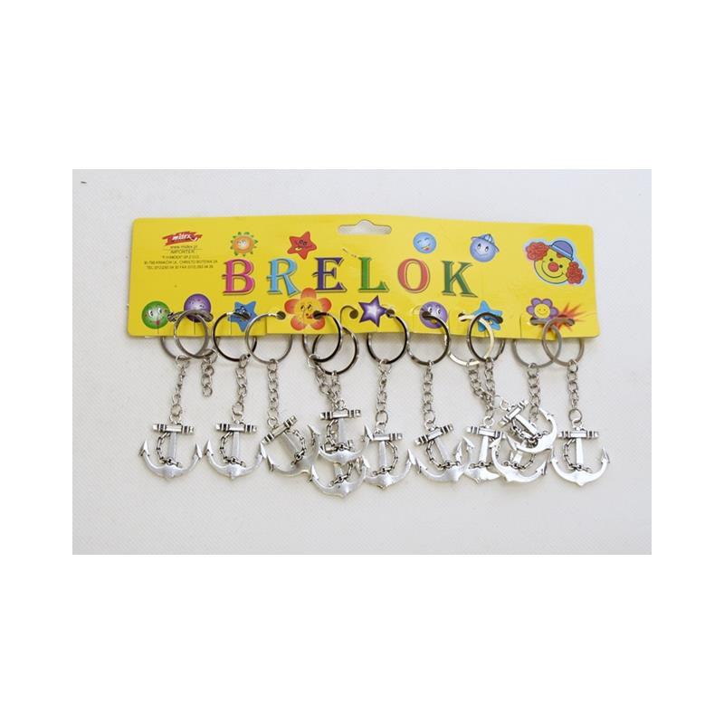 Brelok kotwica metalowa kpl /12 2349E 0804D 41697