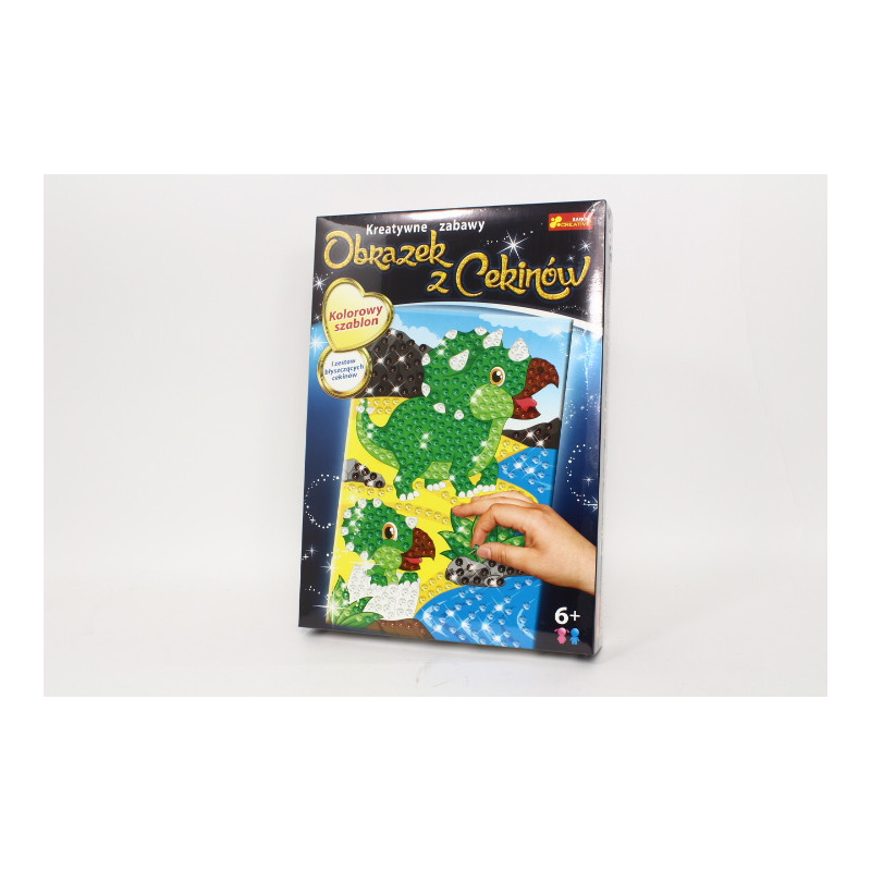 Cekinowy obrazek Dinozaur Triceraptos 52789