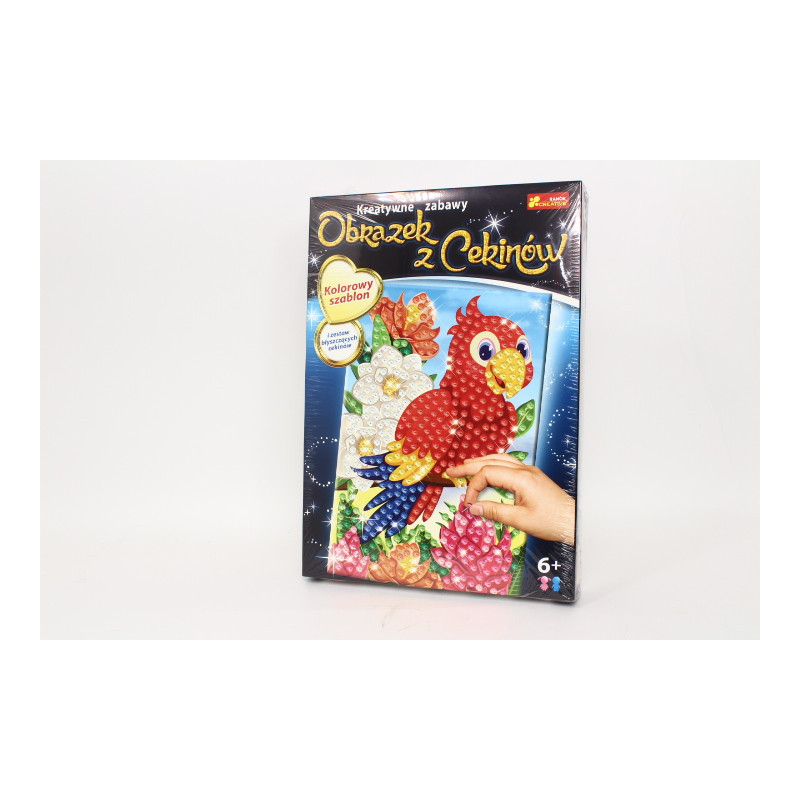 Cekinowy obrazek Papuga 52048