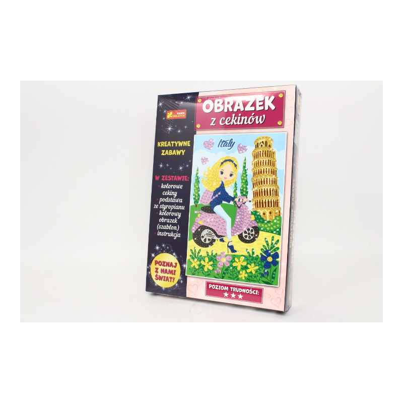 Cekinowy obrazek Podróże małe i duże Włochy 52024