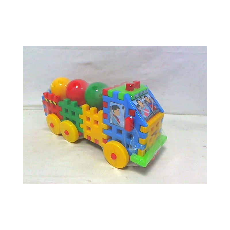 Ciężarówka z klocków z piłkami 25821