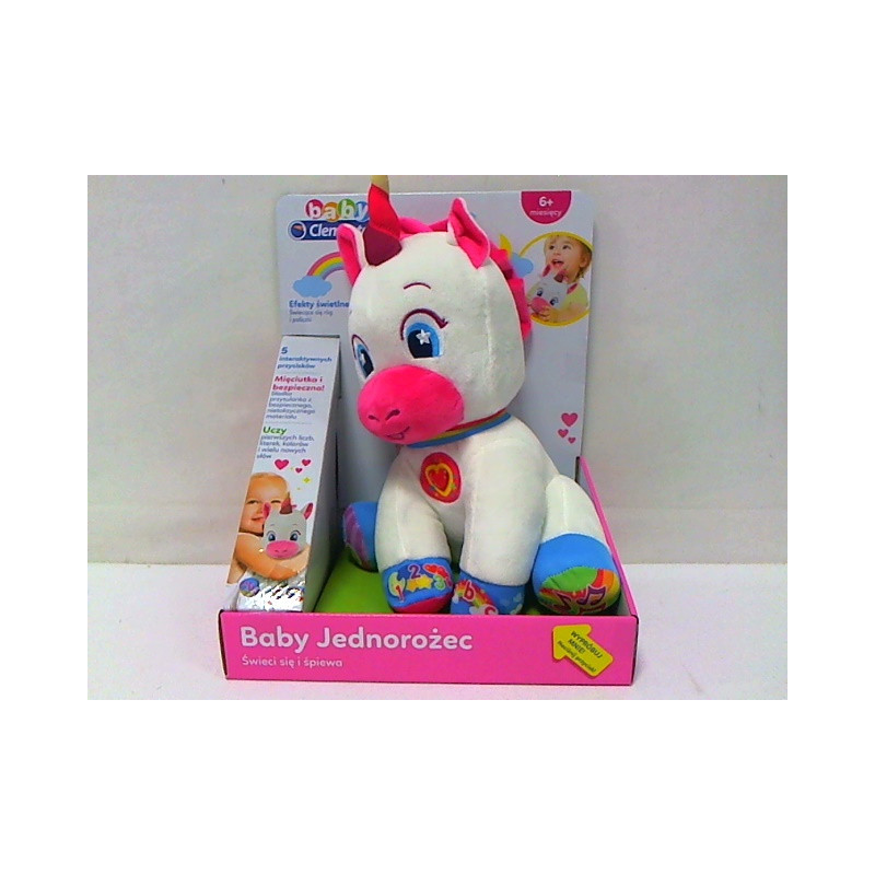 CLE BABY interaktywny jednorożec plusz.50544