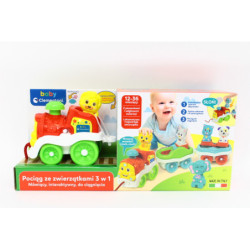 CLE BABY Interaktywny pociąg ze zwierzątkami 50802
