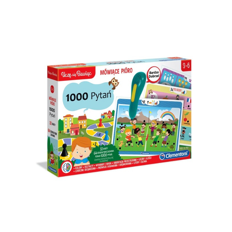 CLE Mówiące pióro 1000 pytań 50653