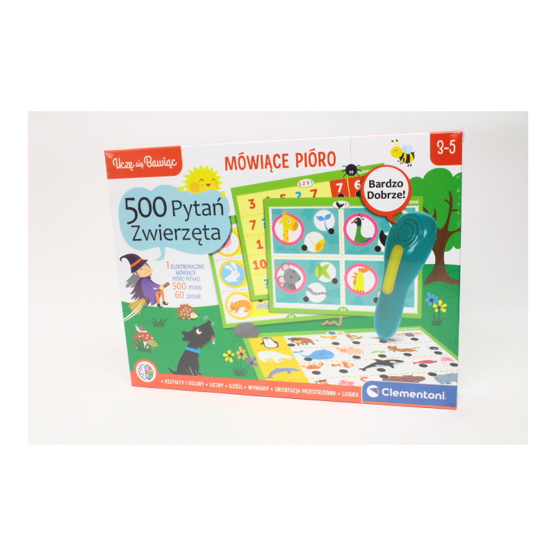 CLE Mówiące pióro 500 pytań Zwierzęta 50781