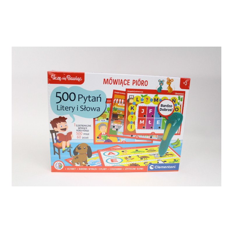 CLE Mówiące pióro 500pytań Litery 50780
