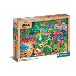 CLE puzzle 1000 Compact DisneyMaps Alice 39785