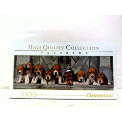 CLE puzzle 1000 Panorama pieski Beagles 39435