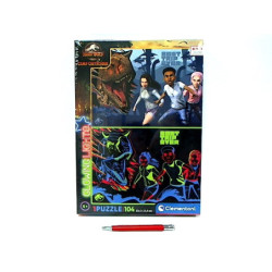 CLE puzzle 104 Glowing Jurassic World 27557