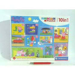 CLE puzzle 10w1 SuperKolor Świnka Peppa 20271