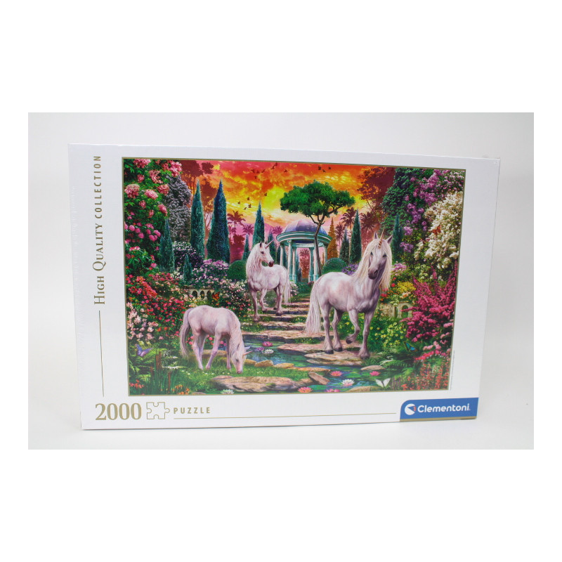 CLE puzzle 2000 HQ Classical Garden Unicorns 32575