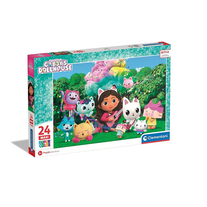 CLE puzzle 24 maxi SuperKolor Domek Gabby 28520