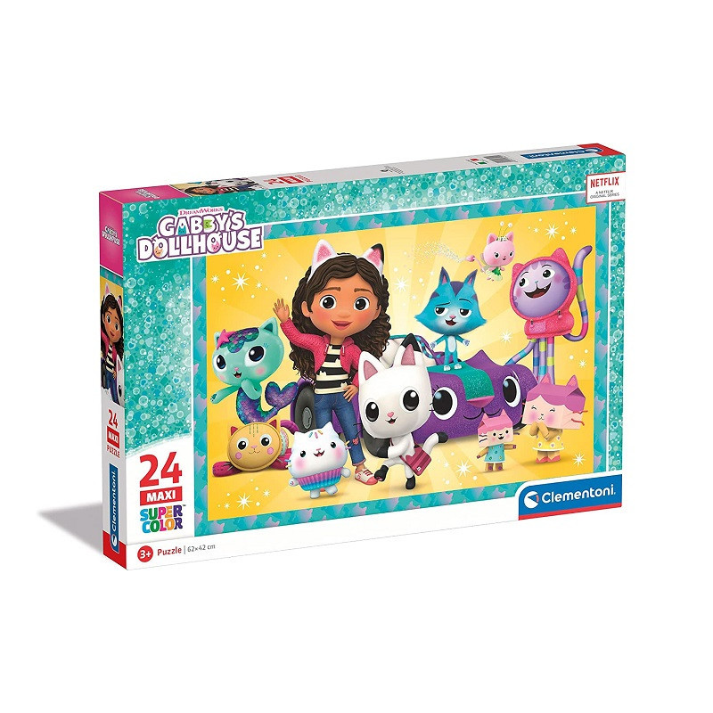 CLE puzzle 24 maxi SuperKolor Domek Gabby 28521