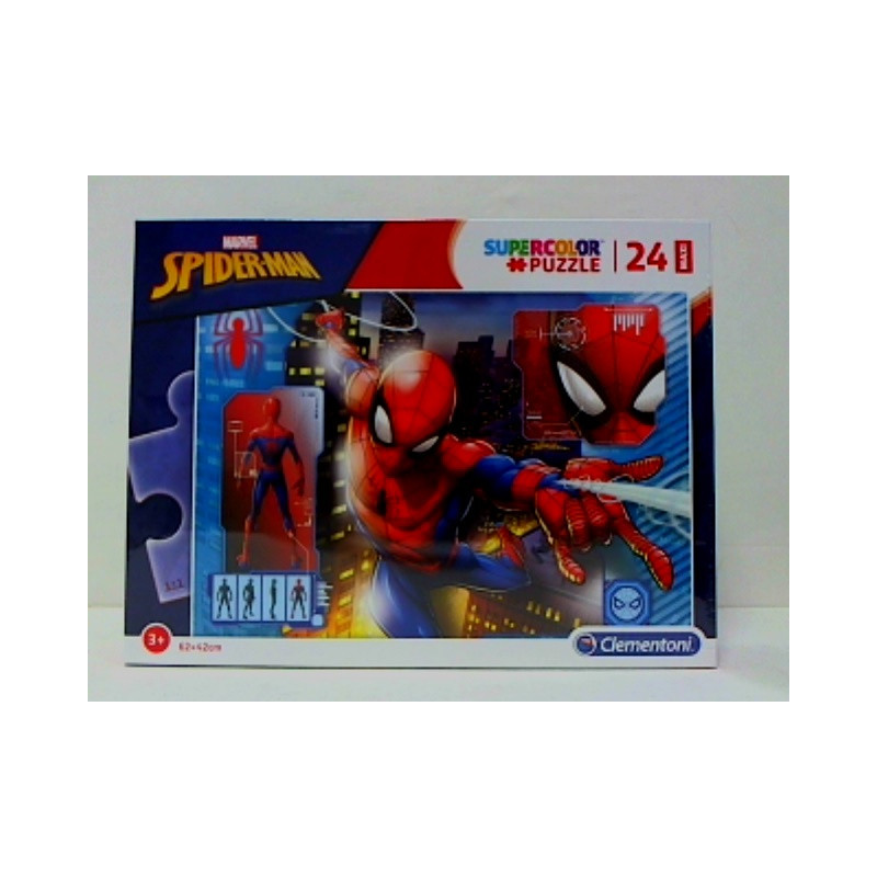 CLE puzzle 24 maxi SuperKolor Spiderman 28507