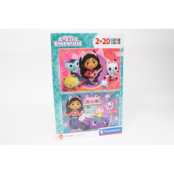 CLE puzzle 2x20 SuperKolor Domek Gabby 24802