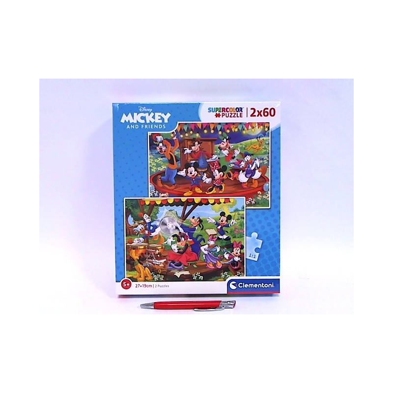 CLE puzzle 2x60 SuperKolor Mickey_Friend 21620