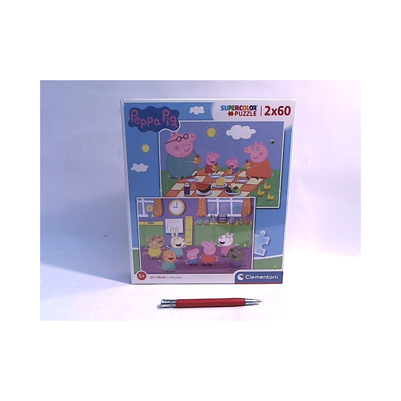 CLE puzzle 2x60 SuperKolor Świnka Peppa 24793