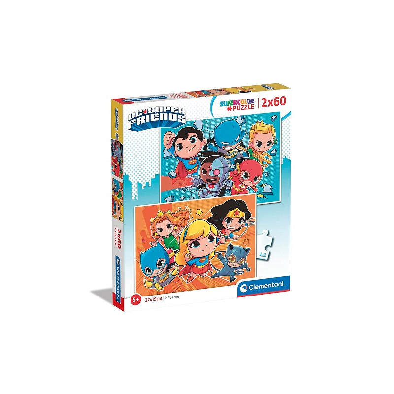 CLE puzzle 2x60 SuperKolor WB C Comics 21624