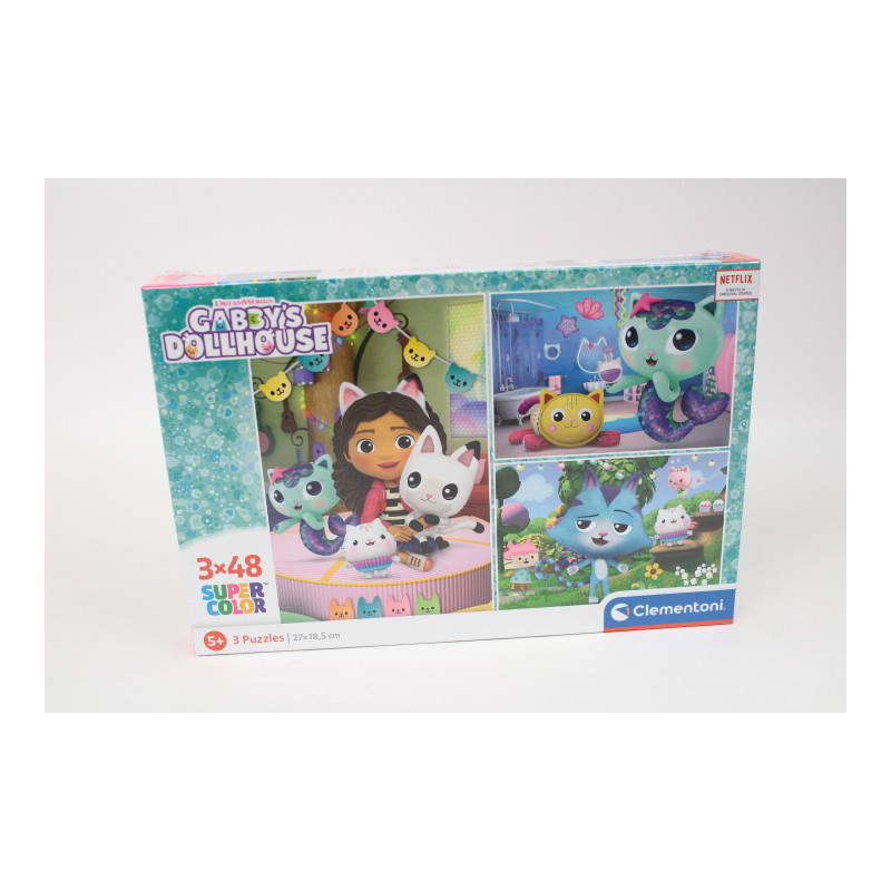CLE puzzle 3x48 SuperKolor Domek Gabby 25289