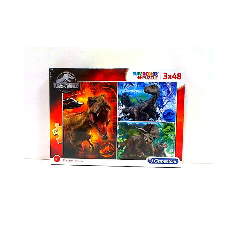 CLE puzzle 3x48 SuperKolor JurassicWorld 25250