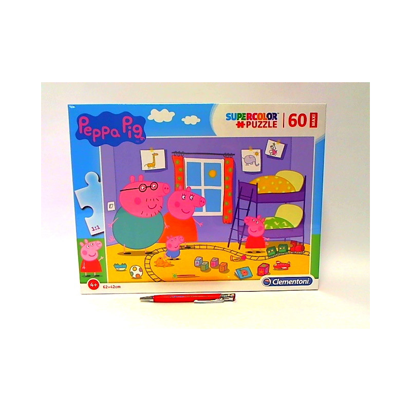 CLE puzzle 60 maxi SuperKolor Peppa Pig 26438