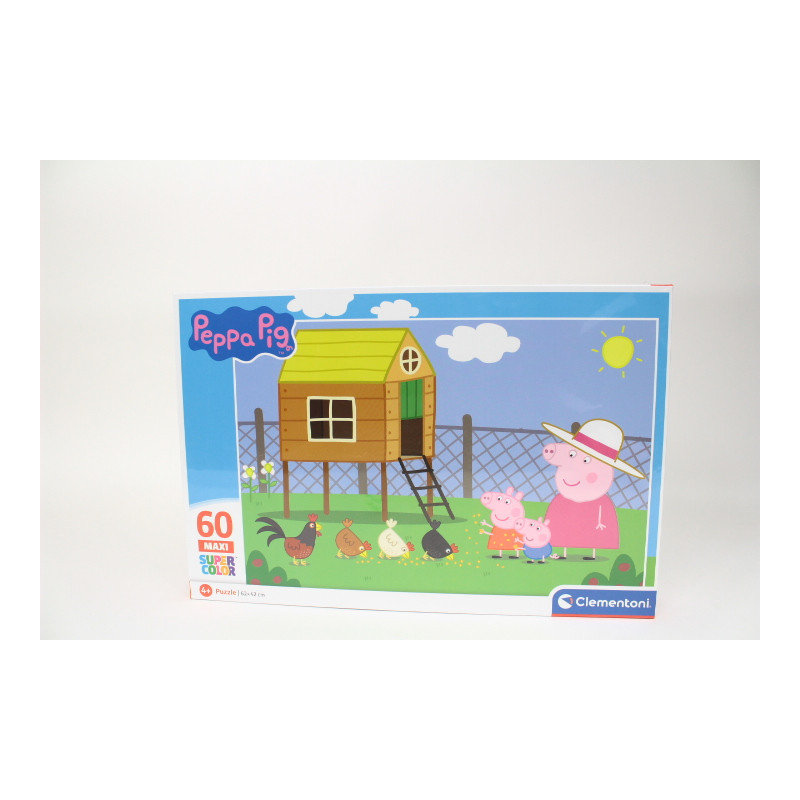 CLE puzzle 60 maxi SuperKolor Świnka Peppa 26590