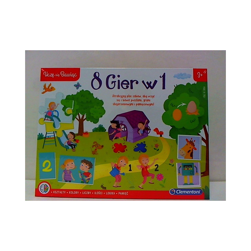 CLE Uczę się bawiąc! Zestaw eduk.gier 8w1 50089