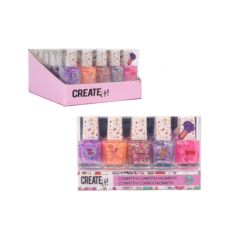 CREATE IT! lakier do paznokci confetti 5-pak 84147