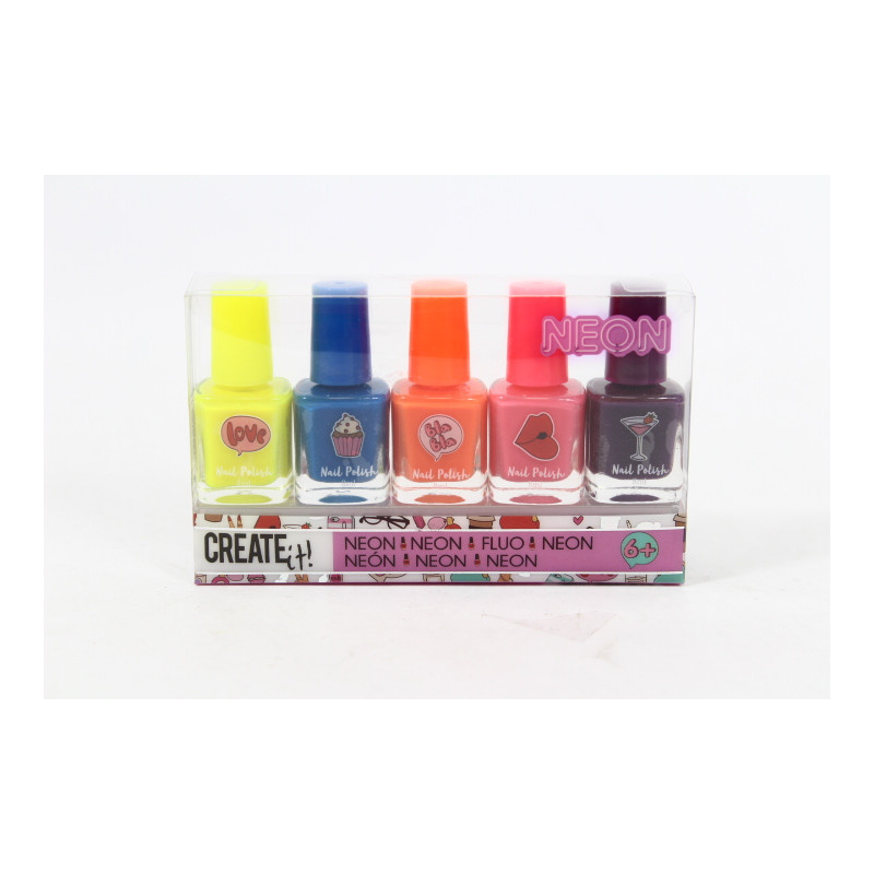 CREATE IT! lakier do paznokci neon 5-pak 84514 /6