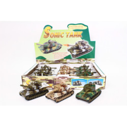 Czołg z dźwiękiem 11cm 12szt/disp HXTT038 40597