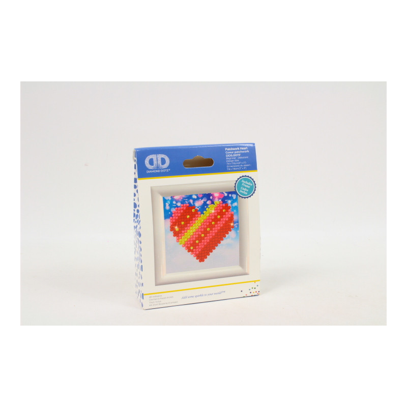 Diamond Dotz patchwork heart 018-DDS007F 49889