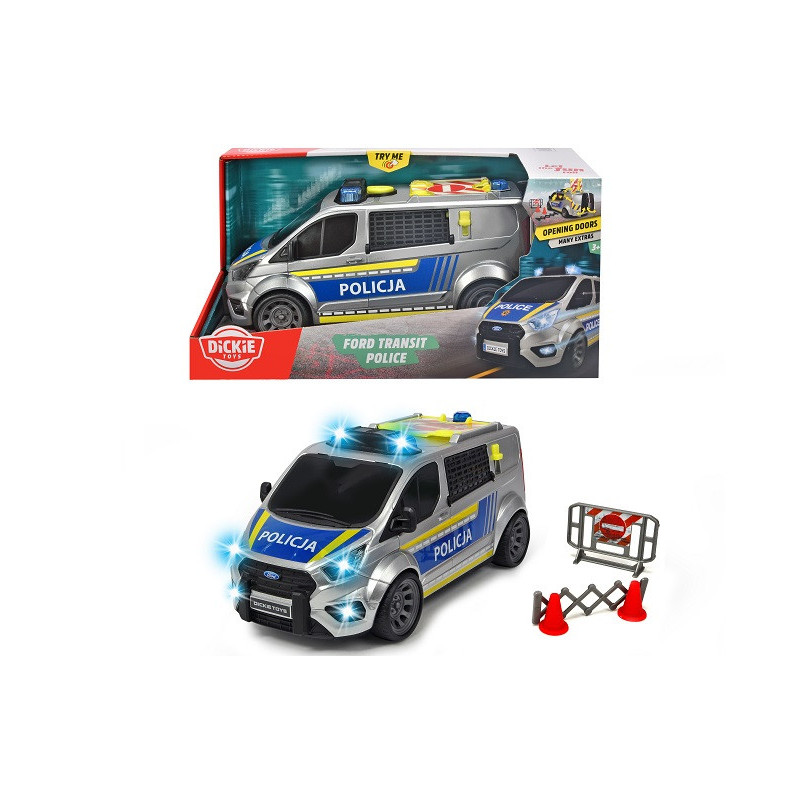 Dickie SOS policja Ford Transit 28cm 371-5013