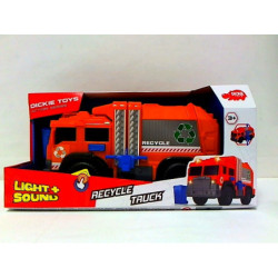 Dickie śmieciarka pomarańczowa 30cm św/dź 330-6001