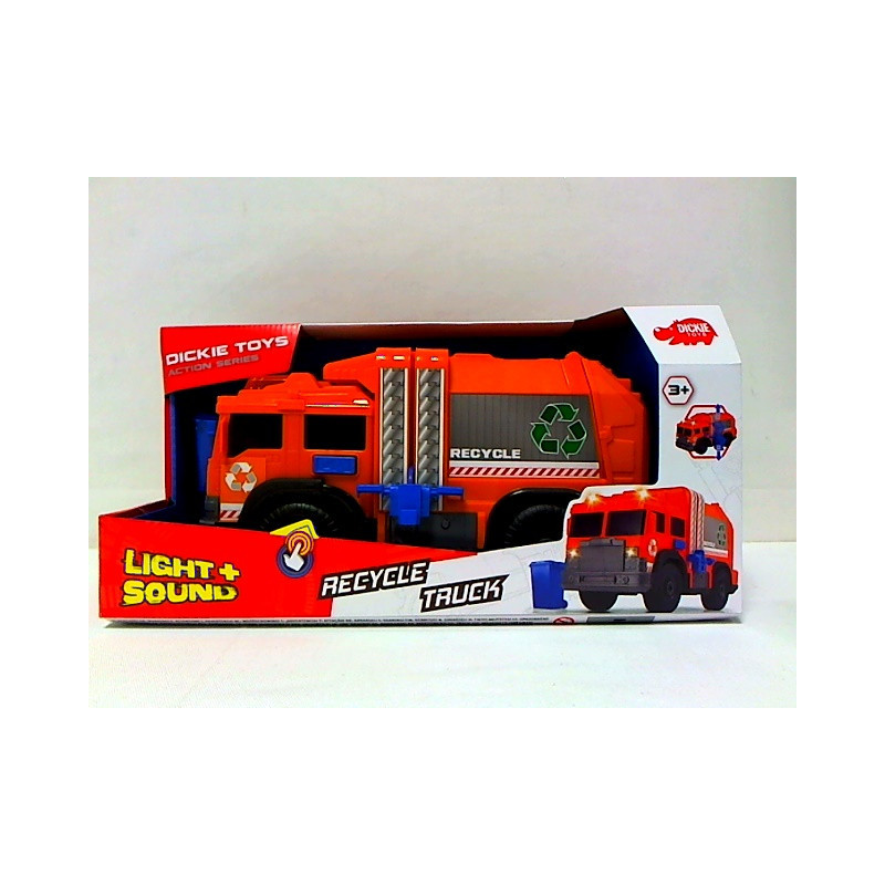 Dickie śmieciarka pomarańczowa 30cm św/dź 330-6001