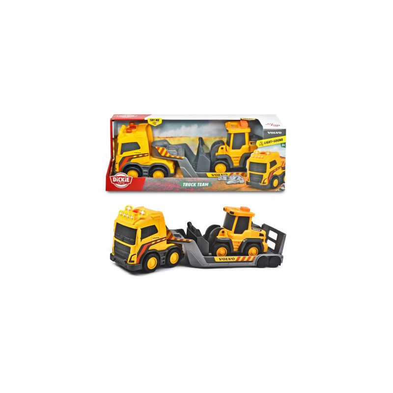 Dickie Volvo Truck Team 32cm św/dźw 372-5008