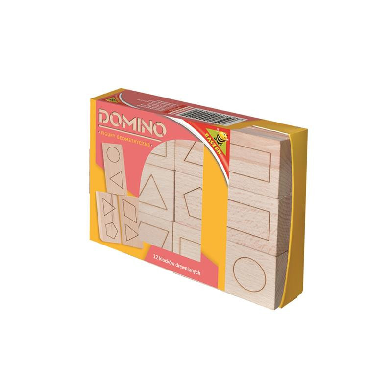 Domino drewniane - figury geometryczne 02292