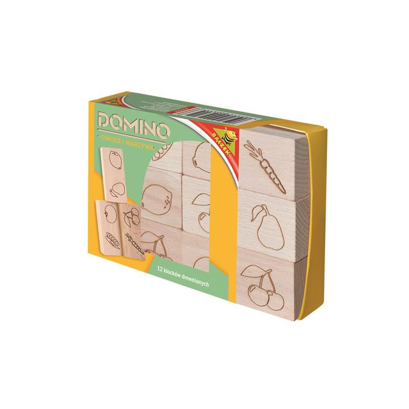 Domino drewniane - owoce i warzywa 02315