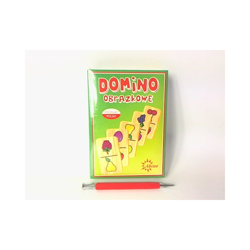 Domino obrazkowe Owoce drewniane AB 72182