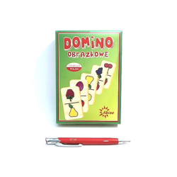 Domino obrazkowe Zwierzęta drewniane AB 72243