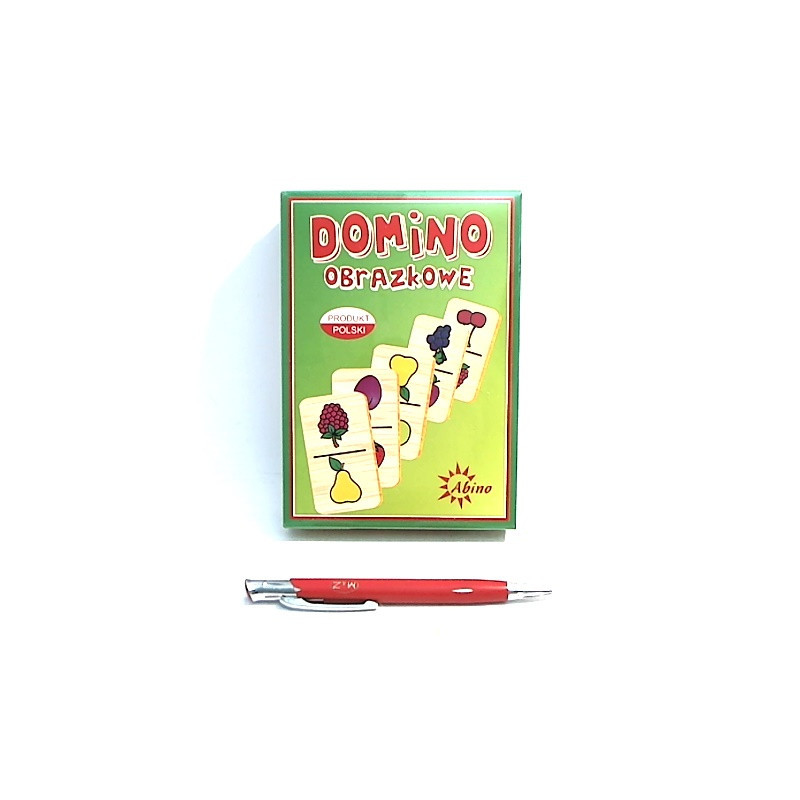 Domino obrazkowe Zwierzęta drewniane AB 72243