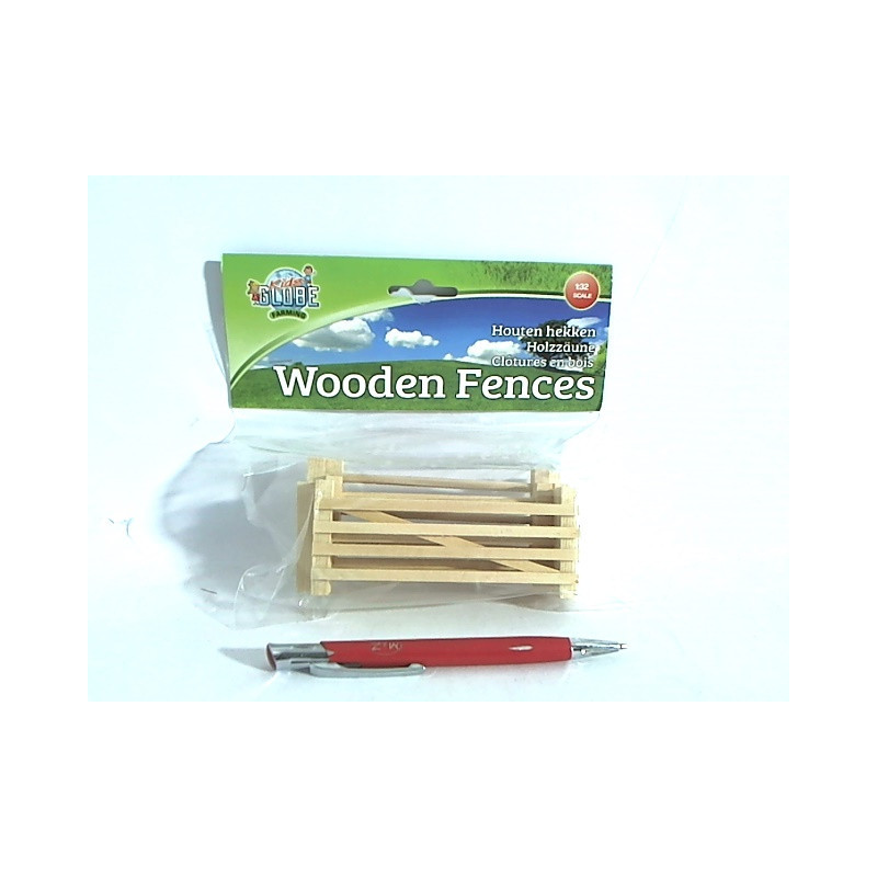 Drewniane ogrodzenie 6szt 1:32 610667