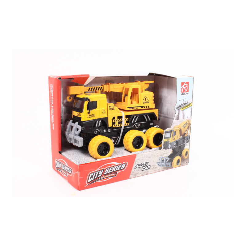 Dźwig pojazd 6-koł 19cm św/dźw RJ6964-4 07336