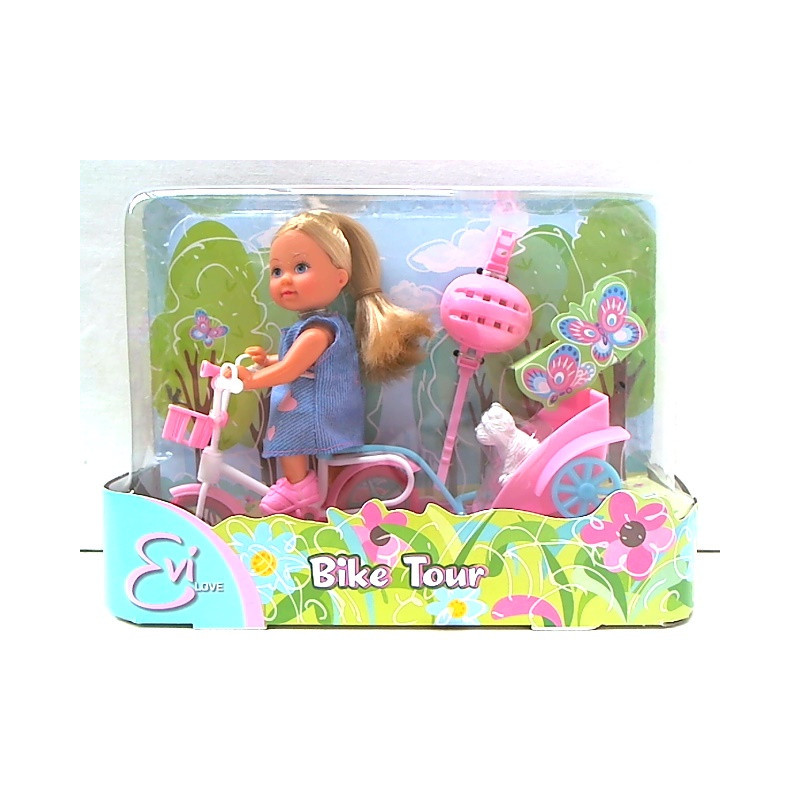 Evi na rowerze z przyczepką 573-0783