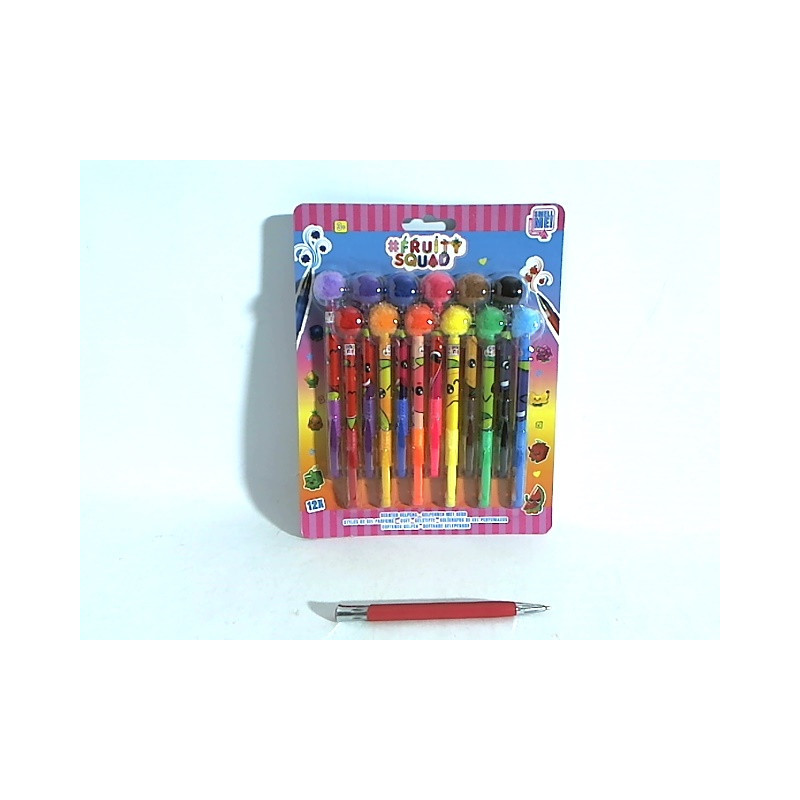 FRUITYSQUAD pachn.dług.żelowe/pompon 12sz FS60384