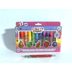 FRUITYSQUAD pachnące pisaki 12szt FS60353 03535